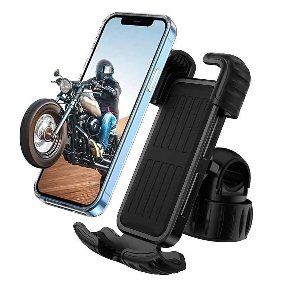 Black stainless steel and ABS navigation bracket for bicycle or electric vehicle handlebar