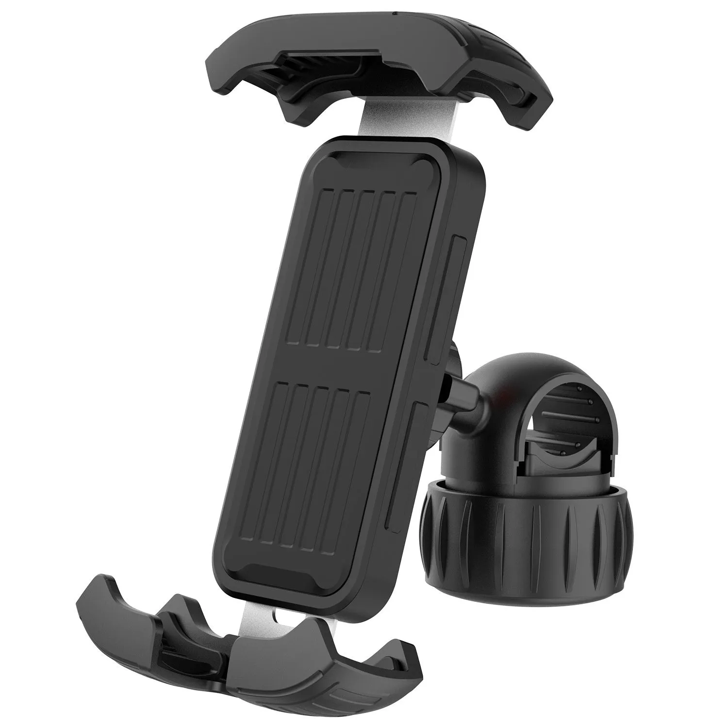 Black stainless steel and ABS navigation bracket for bicycle or electric vehicle handlebar