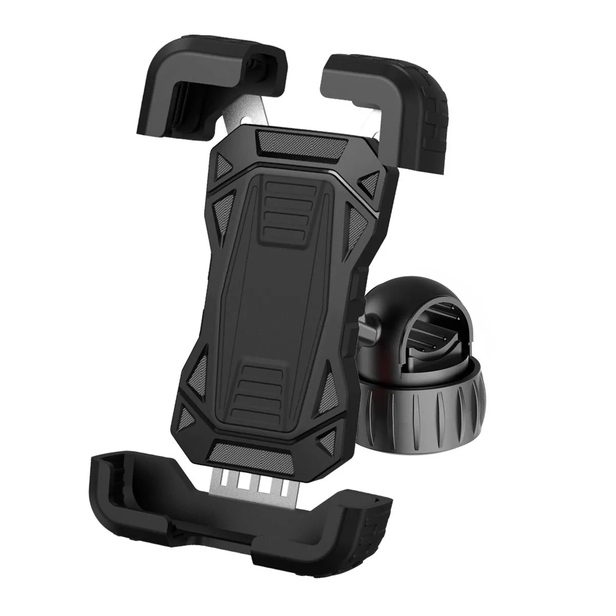 Black stainless steel and ABS navigation bracket for bicycle or electric vehicle handlebar