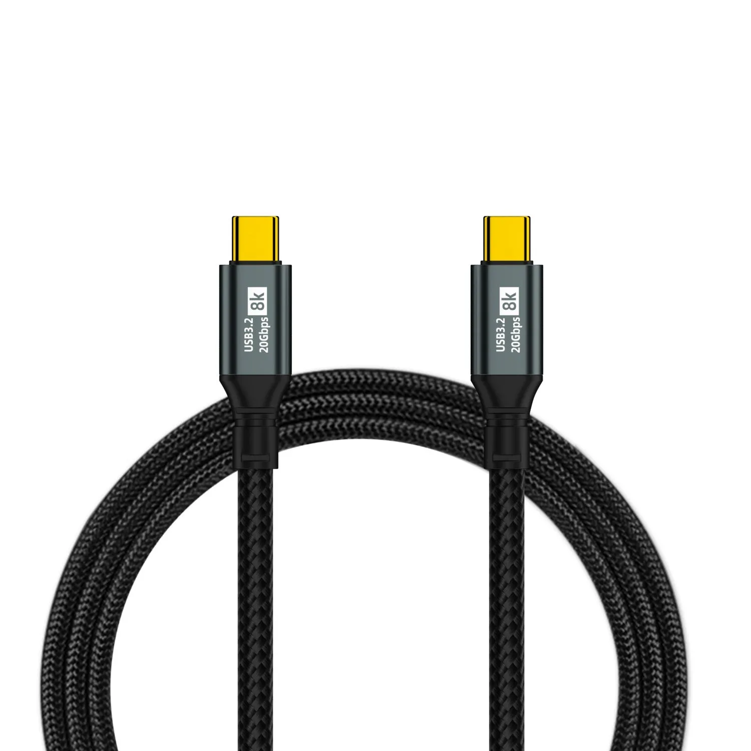 8K full-function HD data cable with IP67 rating and power connector, available in multiple lengths