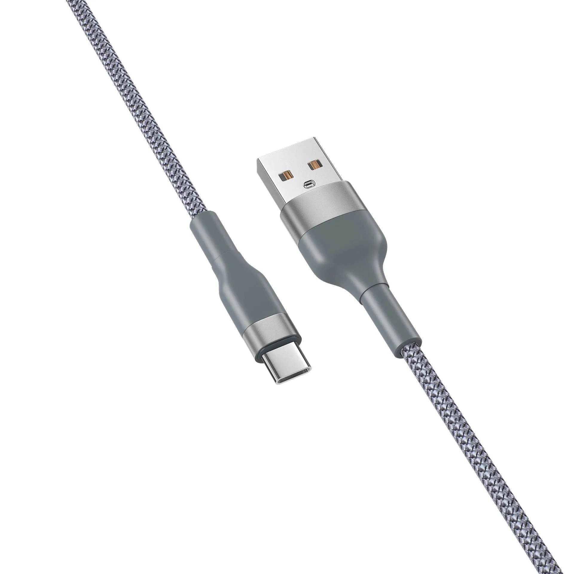 Braided data cable 2m woven fast charging USB Micro USB Type-C black
