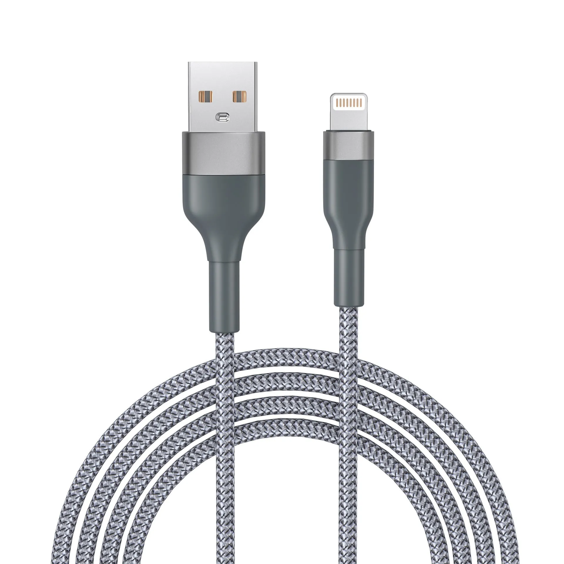 Braided data cable 2m woven fast charging USB Micro USB Type-C black