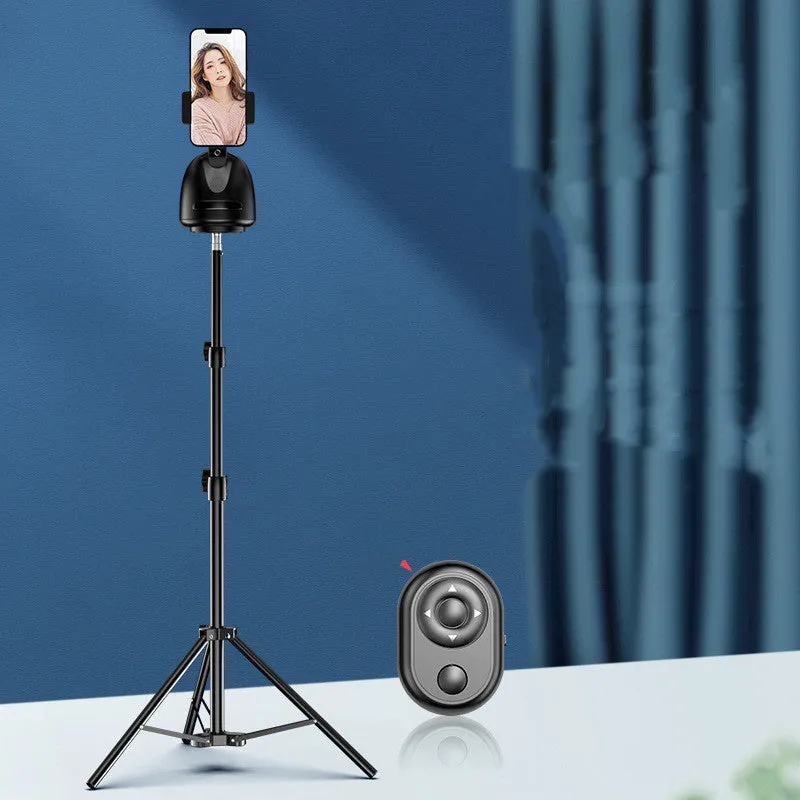 Mobile phone clip-on gimbal with 360-degree face tracking and fill light for indoor vlogging