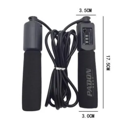3-metre fitness skipping rope with sponge handles in available colour options
