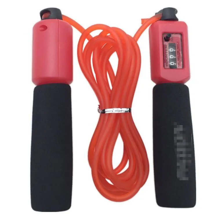 3-metre fitness skipping rope with sponge handles in available colour options