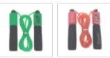 3-metre fitness skipping rope with sponge handles in available colour options