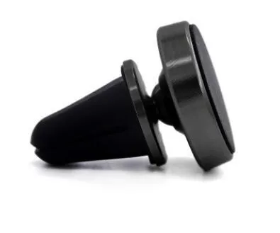 360 rotating magnetic car phone holder with suction cup base and metal plate in black colour