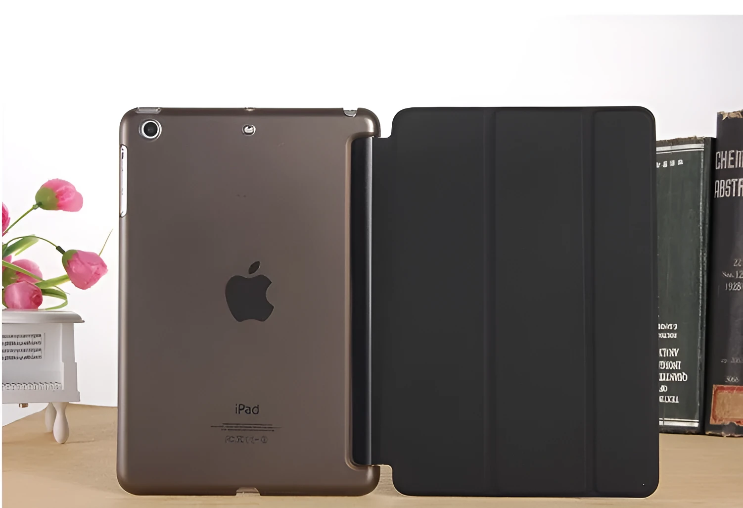 Compatible tablet case for iPad Air 2 or iPad 6, slim protective cover in black, gold, gray, green, rose gold