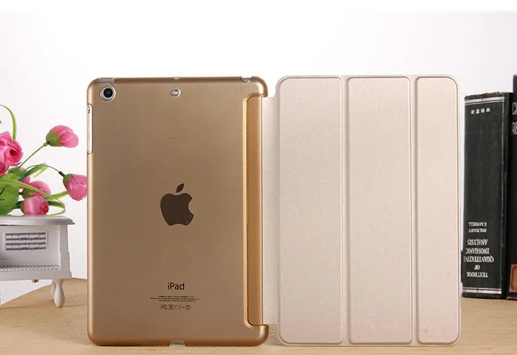 Compatible tablet case for iPad Air 2 or iPad 6, slim protective cover in black, gold, gray, green, rose gold