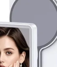 Magnetic display rear monitoring device for live broadcast with Bluetooth remote and HDMI same-screen in white