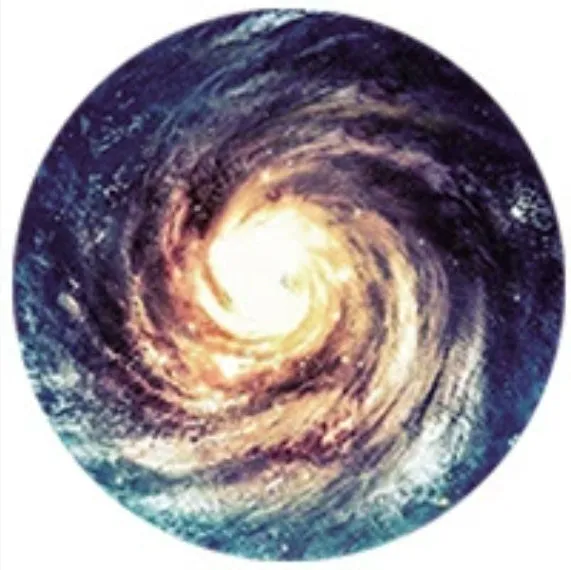 Cosmic Starry Sky series silicone telescopic folding desktop phone holder with airbag bracket in a starry sky colour