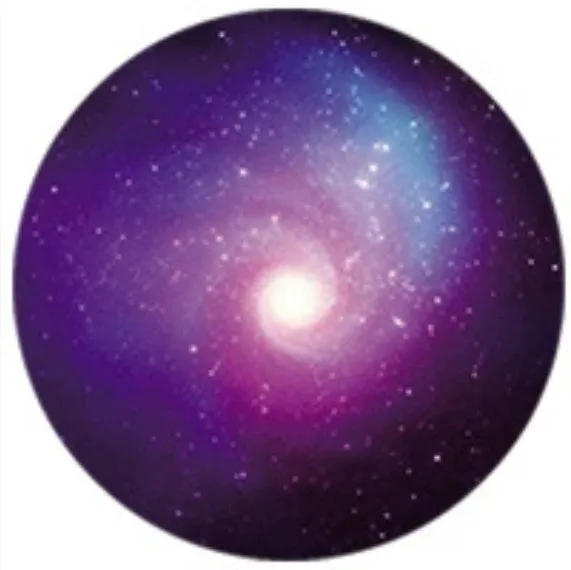 Cosmic Starry Sky series silicone telescopic folding desktop phone holder with airbag bracket in a starry sky colour