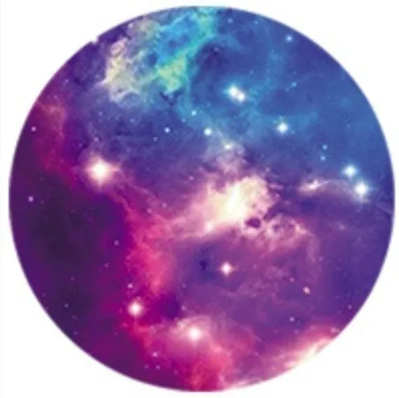 Cosmic Starry Sky series silicone telescopic folding desktop phone holder with airbag bracket in a starry sky colour