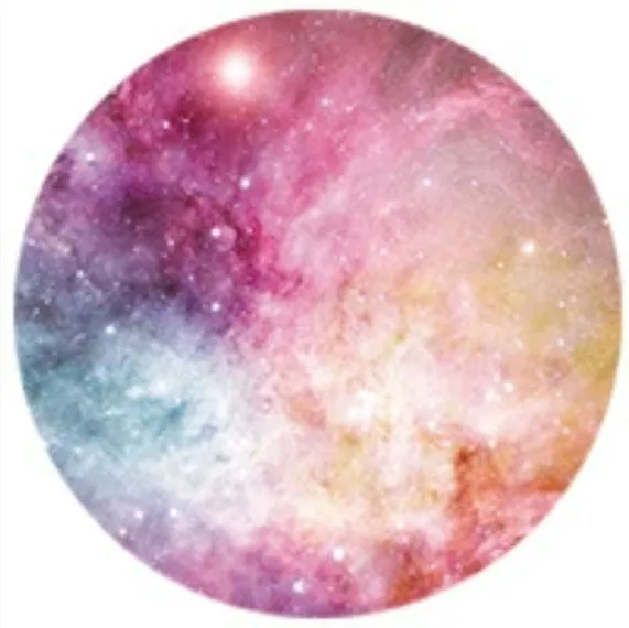 Cosmic Starry Sky series silicone telescopic folding desktop phone holder with airbag bracket in a starry sky colour