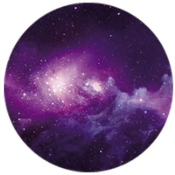 Cosmic Starry Sky series silicone telescopic folding desktop phone holder with airbag bracket in a starry sky colour