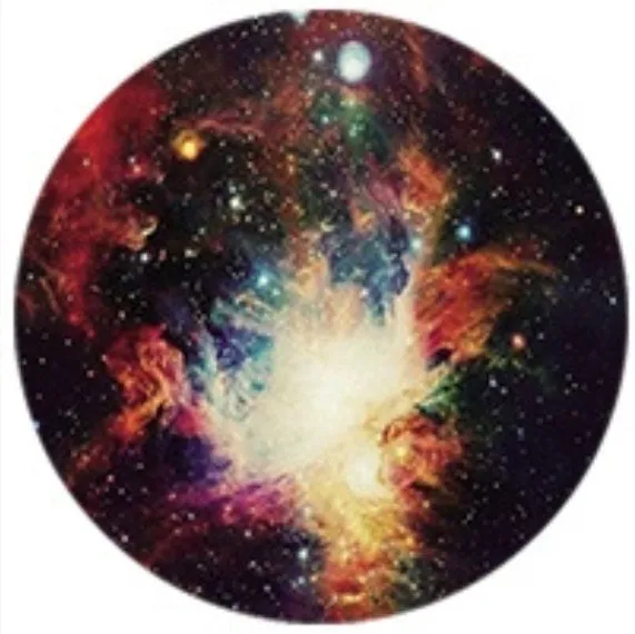Cosmic Starry Sky series silicone telescopic folding desktop phone holder with airbag bracket in a starry sky colour