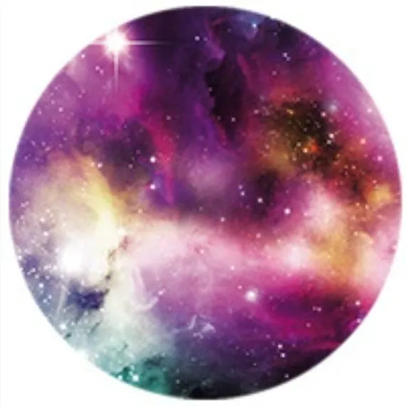 Cosmic Starry Sky series silicone telescopic folding desktop phone holder with airbag bracket in a starry sky colour