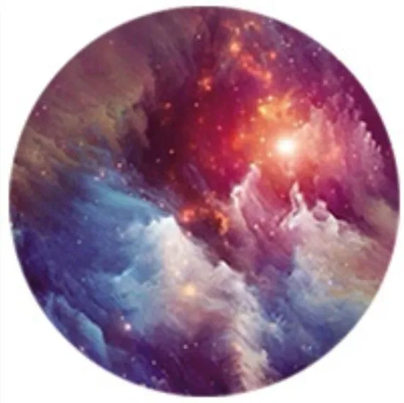 Cosmic Starry Sky series silicone telescopic folding desktop phone holder with airbag bracket in a starry sky colour