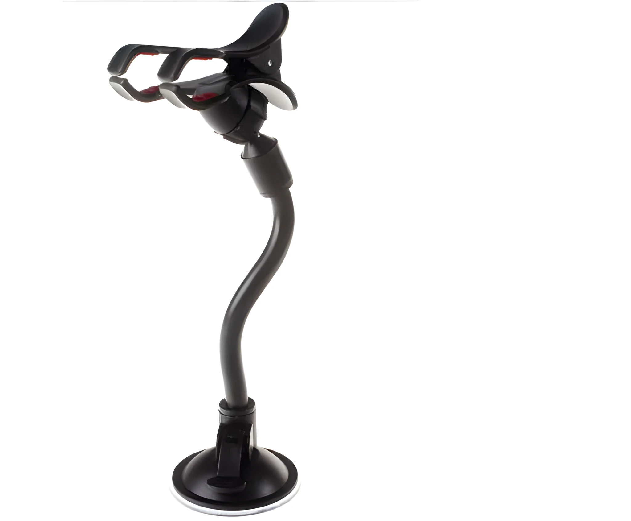 Guitar phone holder stand with suction cups attached to a guitar showing lyrics on phone screen