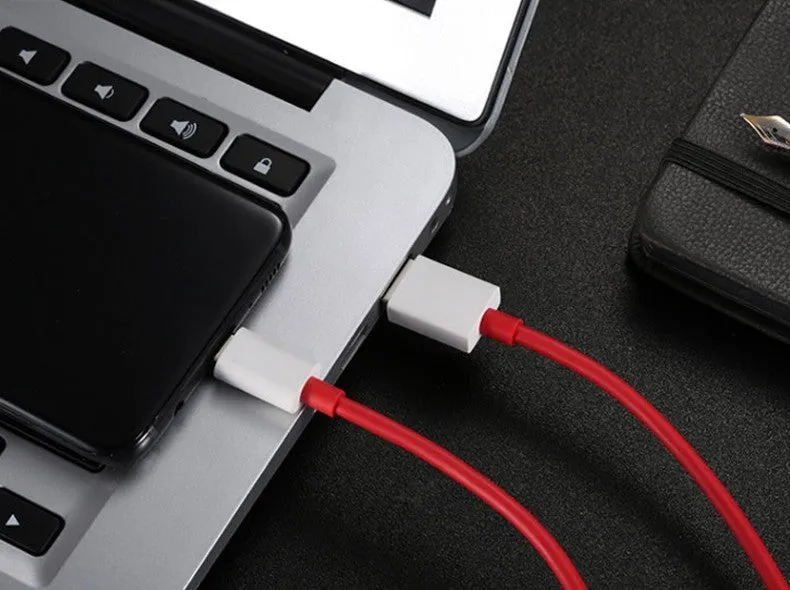 Red USB data cable for 7Pro 6 6T 7T smartphones in 1.5m length