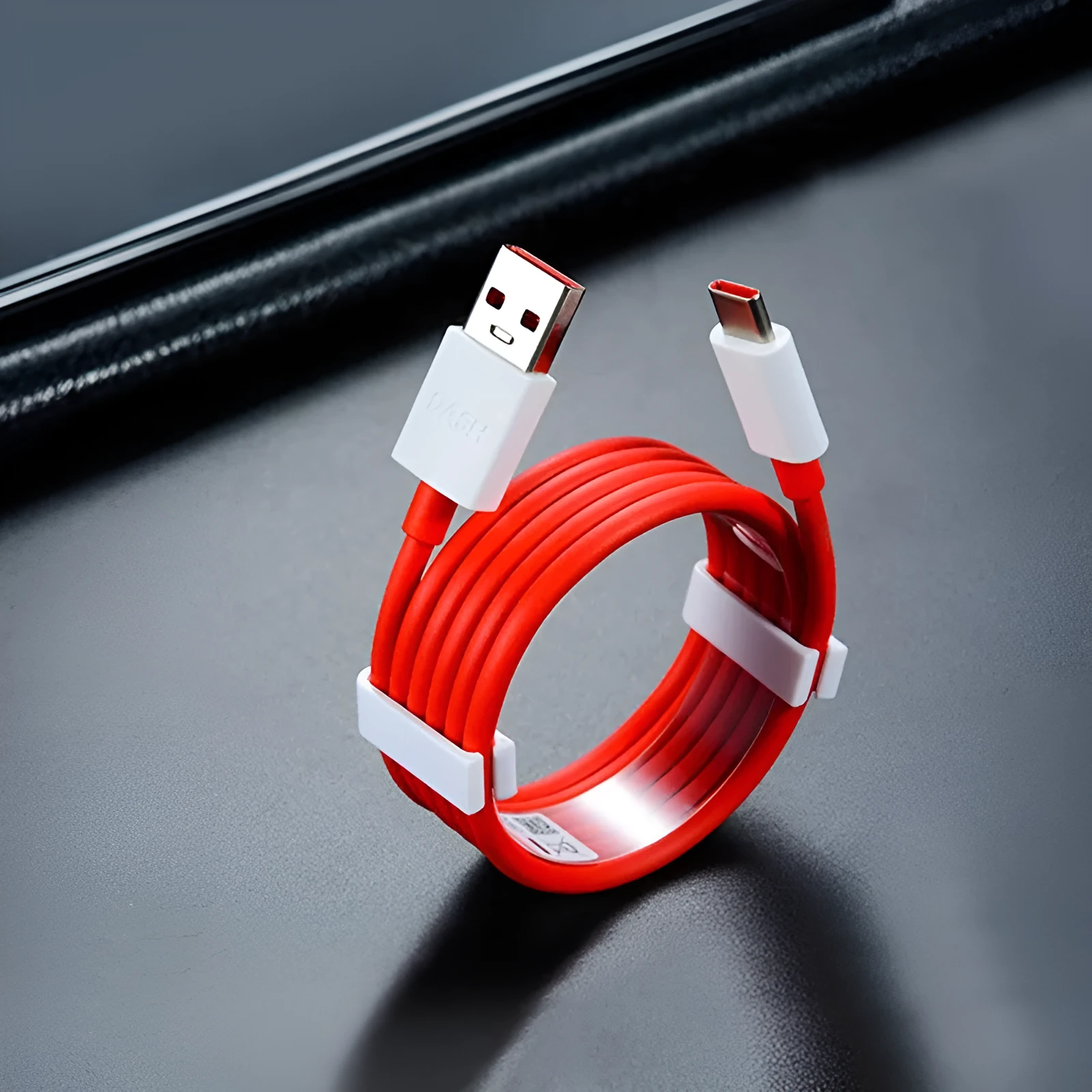Red USB data cable for 7Pro 6 6T 7T smartphones in 1.5m length