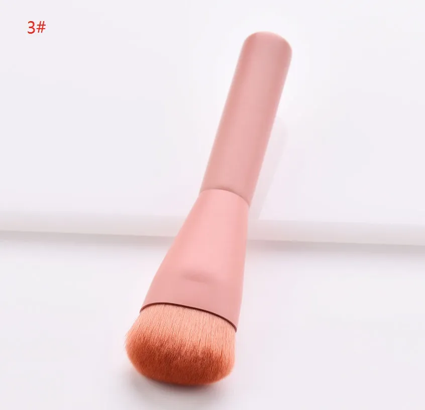 10-piece professional makeup brush set with wooden handles showing various brush types for different cosmetic applications