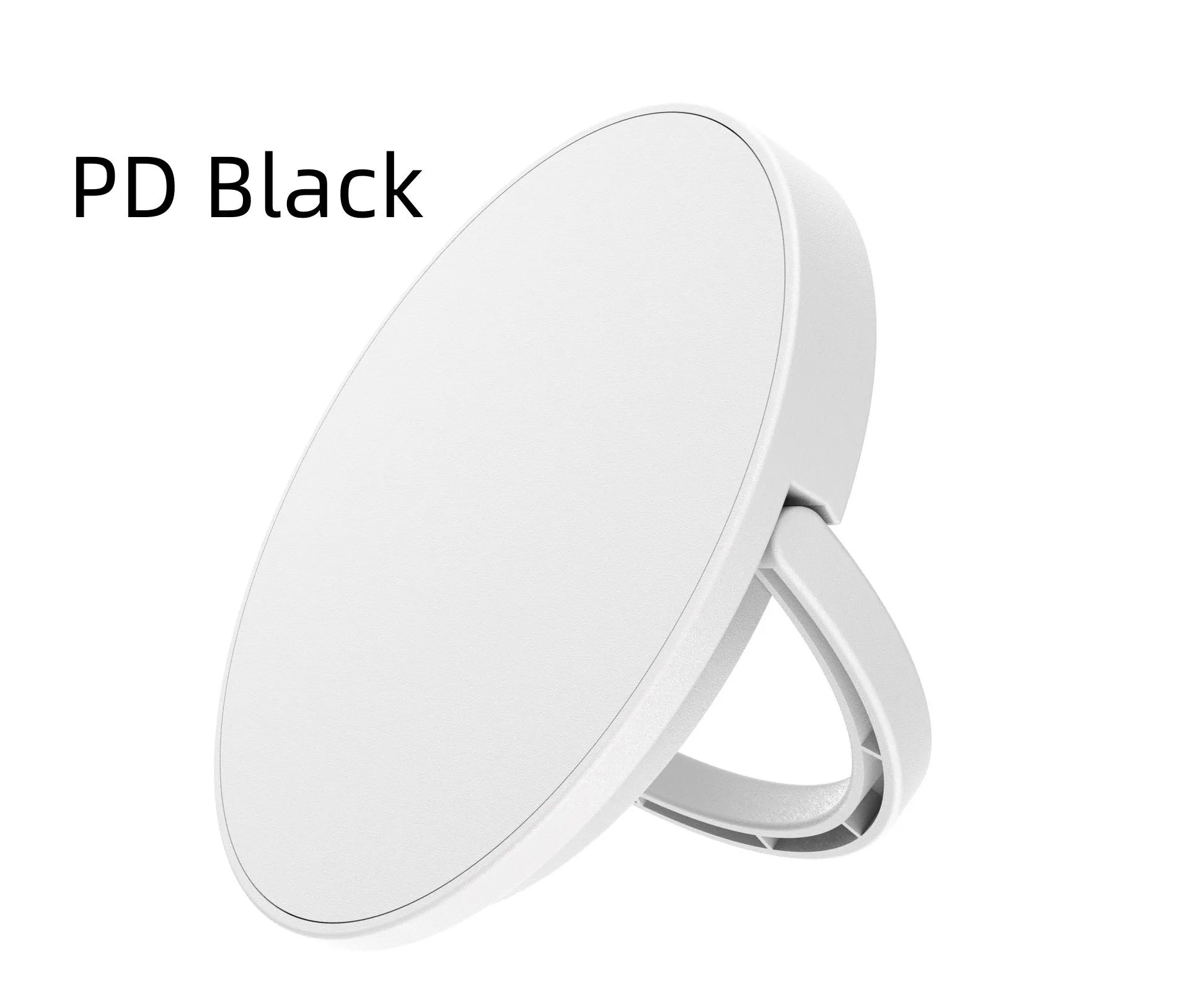 15W magnetic wireless charger pad in black with TypeC port for iPhone and Android