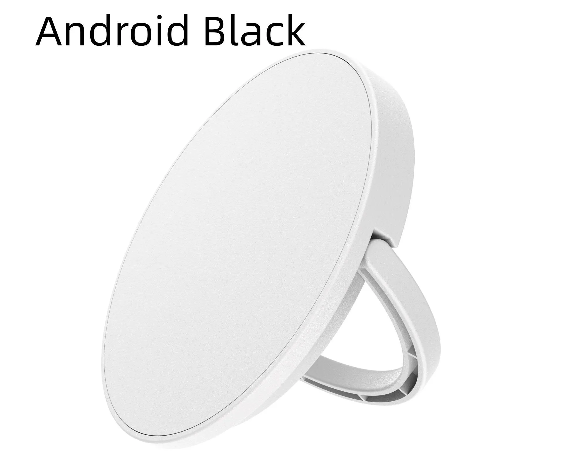 15W magnetic wireless charger pad in black with TypeC port for iPhone and Android