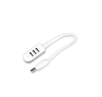 Multi-functional 3-port USB expansion hub with Micro USB cable for charging and data sync