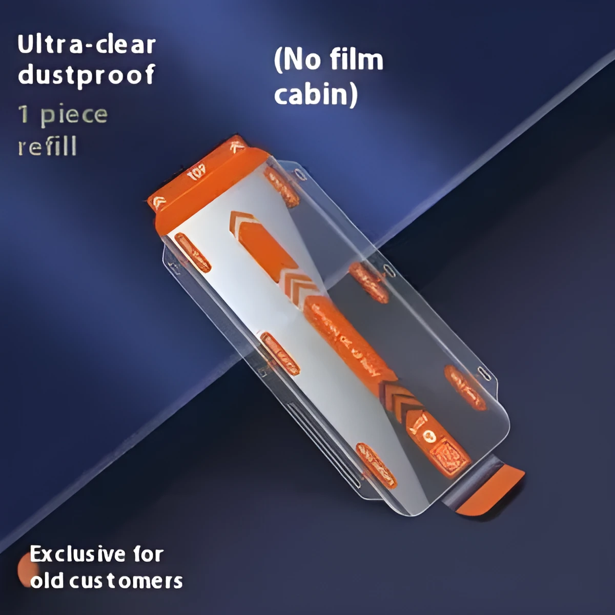HD tempered glass screen protector for iPhone with dust-proof membrane and second sticker box