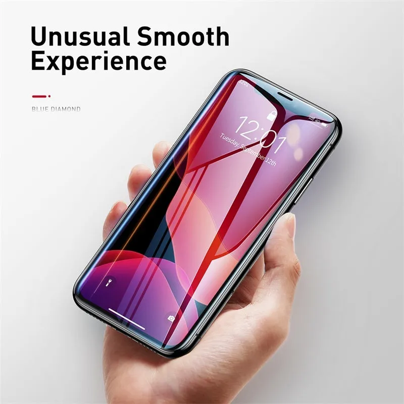 0.23mm black curved tempered glass screen protector for iPhone X XS 11 Pro 5.8 inches