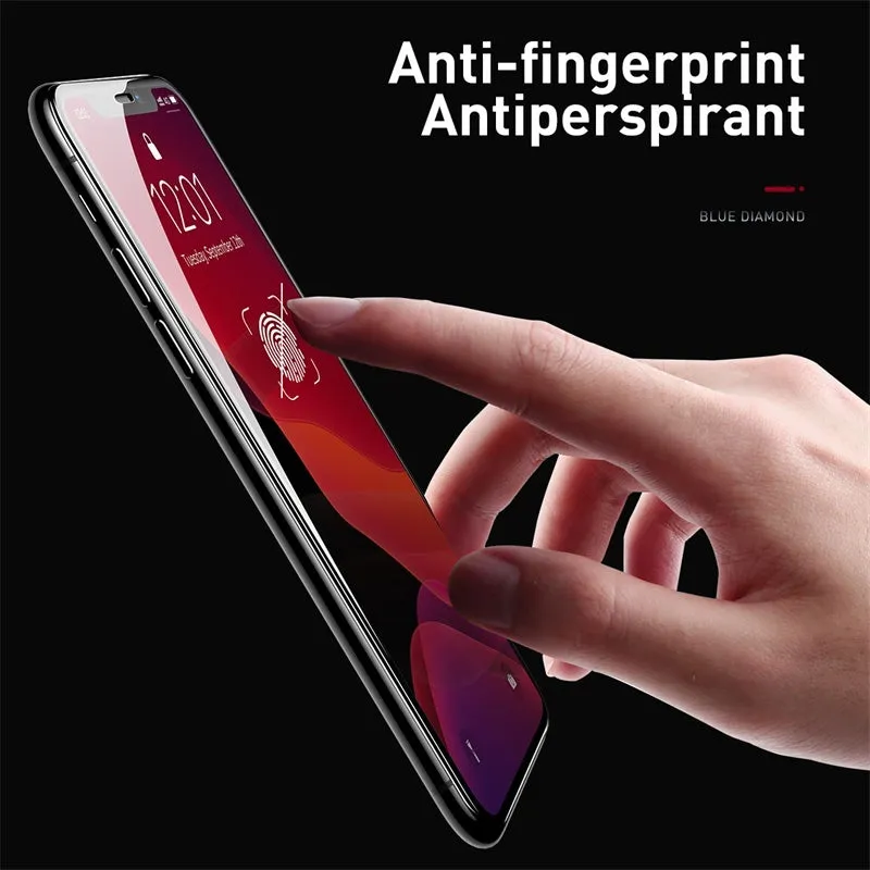 0.23mm black curved tempered glass screen protector for iPhone X XS 11 Pro 5.8 inches