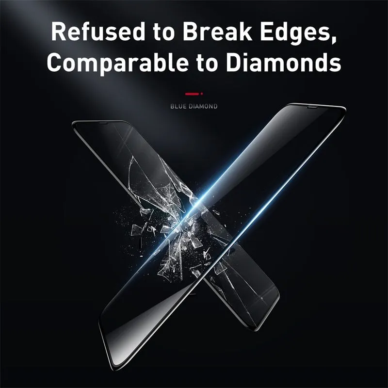 0.23mm black curved tempered glass screen protector for iPhone X XS 11 Pro 5.8 inches