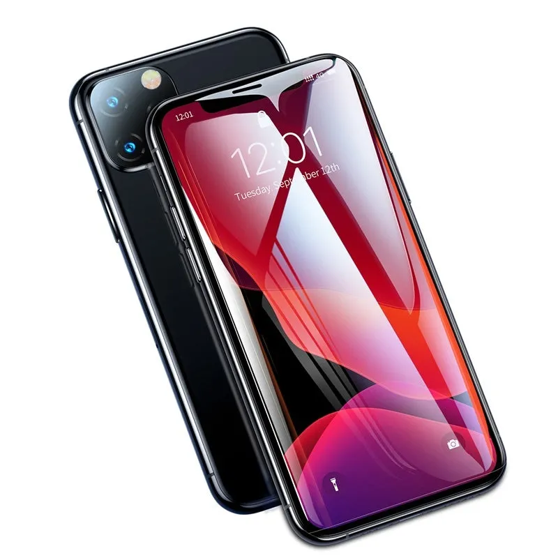 0.23mm black curved tempered glass screen protector for iPhone X XS 11 Pro 5.8 inches