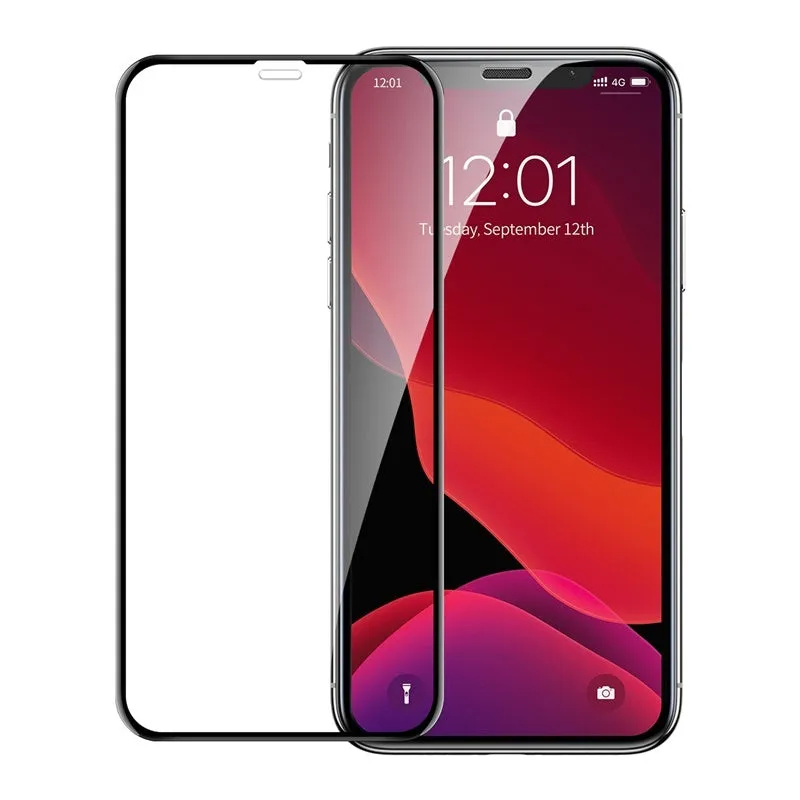 0.23mm black curved tempered glass screen protector for iPhone X XS 11 Pro 5.8 inches