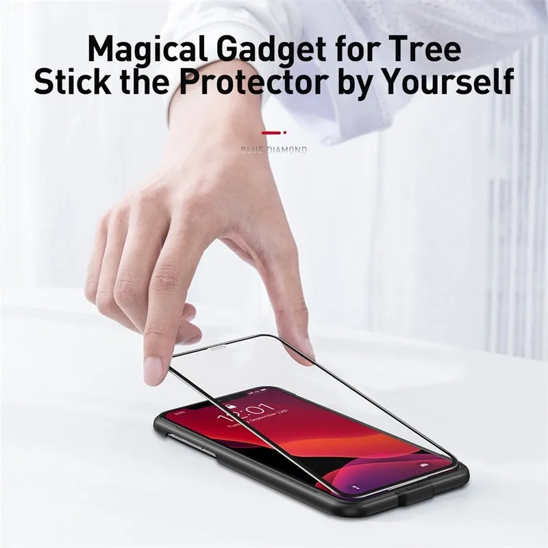 0.23mm black curved tempered glass screen protector for iPhone X XS 11 Pro 5.8 inches