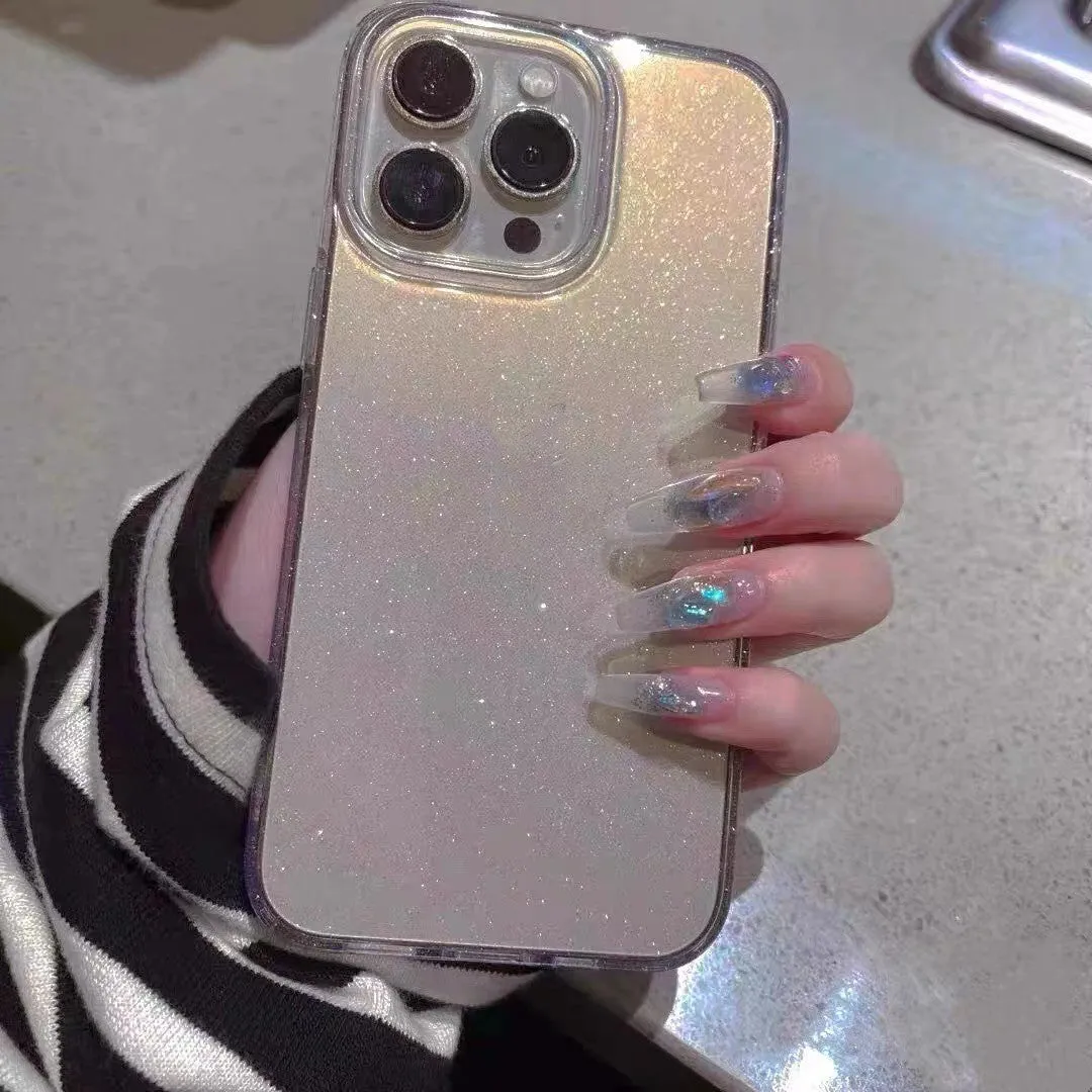 Thin acrylic mobile phone case back cover for iPhone in fine flash colour finish