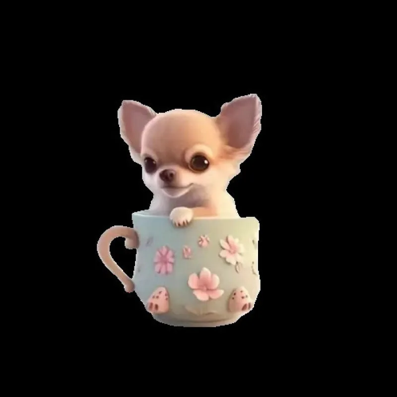 Creative cartoon acrylic flat phone holder with transparent support in milk tea cat design on a desk
