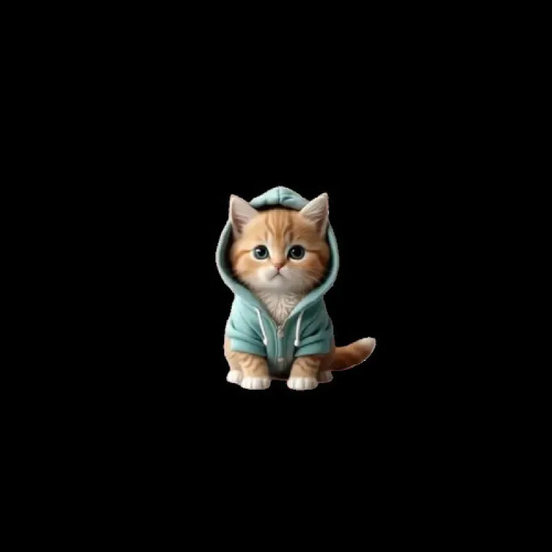 Creative cartoon acrylic flat phone holder with transparent support in milk tea cat design on a desk