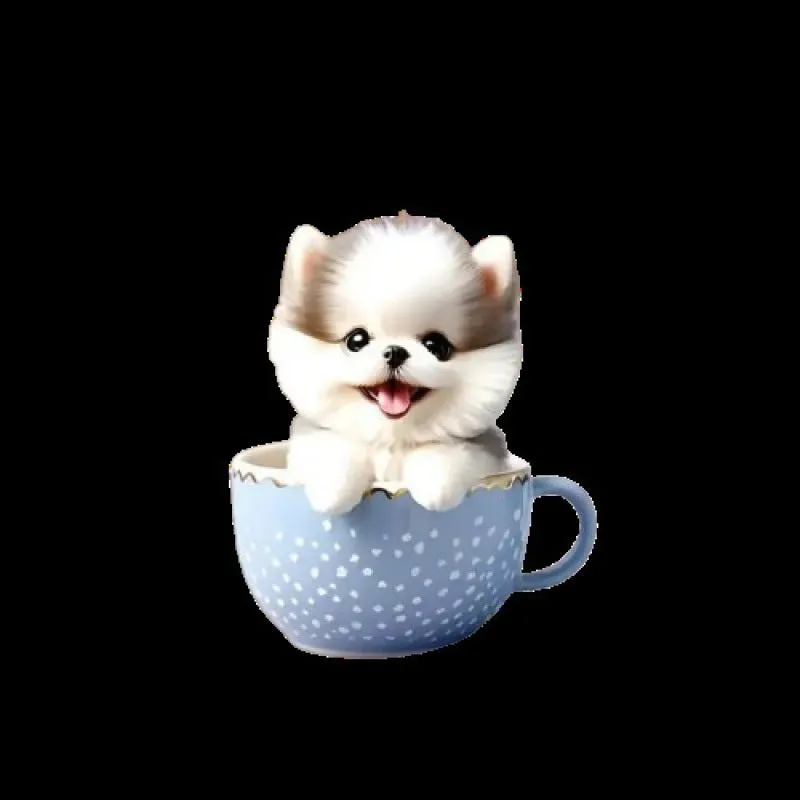 Creative cartoon acrylic flat phone holder with transparent support in milk tea cat design on a desk