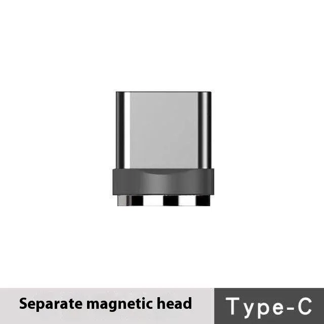 Magnetic streamer data cable Type-C three-in-one charge cable with TPE jacket in 1m length colourful colour