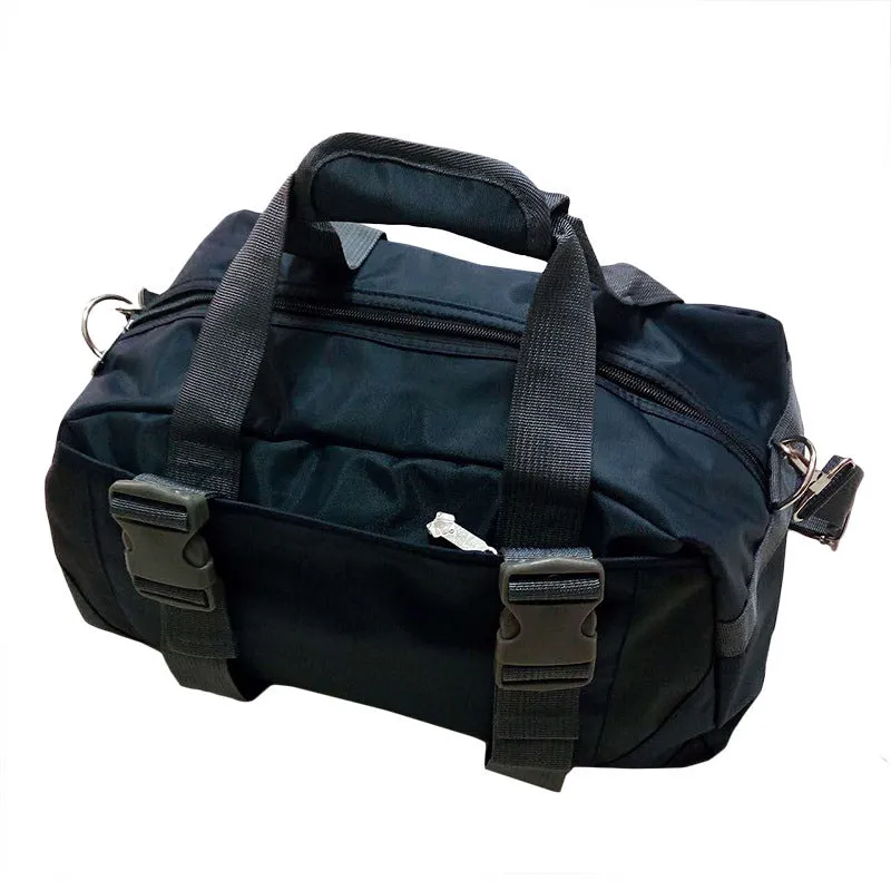 Nylon yoga and gym bag in medium or large size with carrying handles in choice of six colours