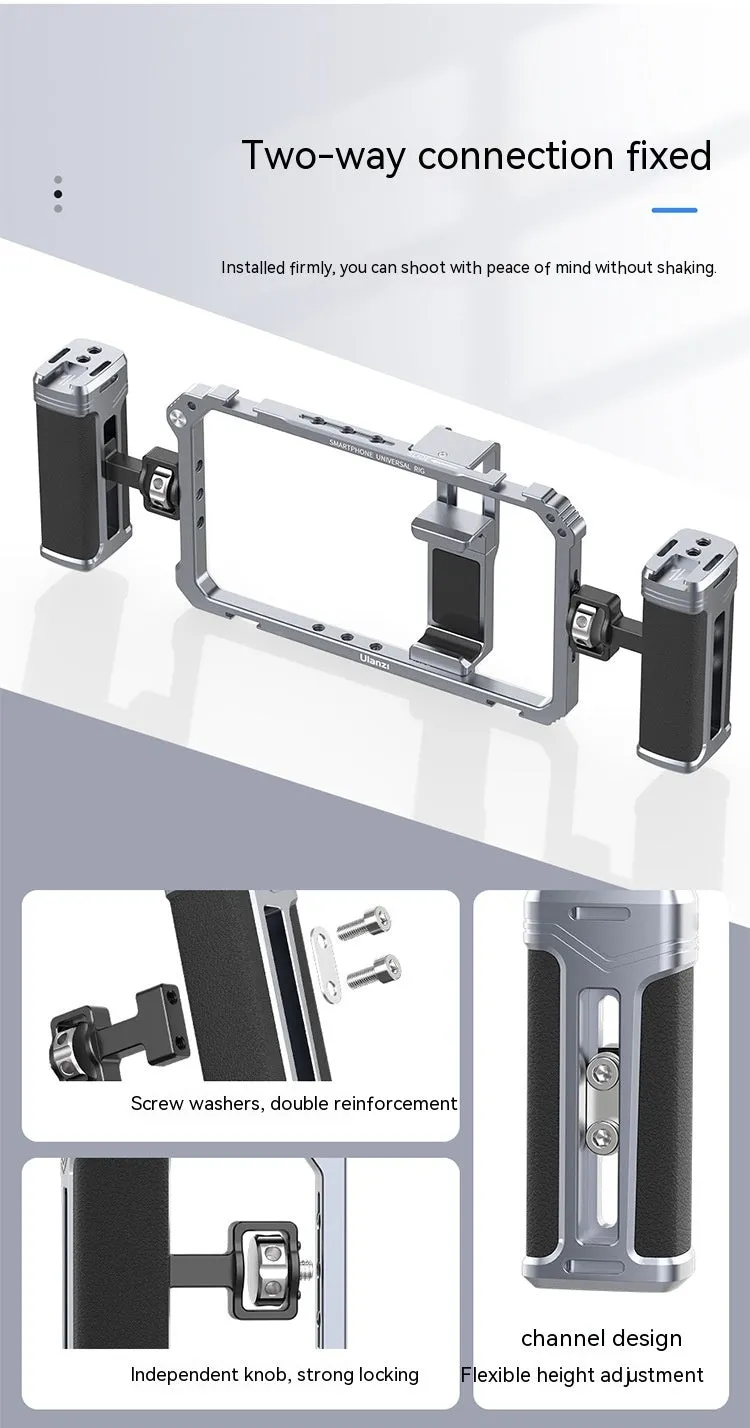 Universal Mobile Phone Rabbit Cage in colour 3127, made of aluminium alloy and silicone, for livestock photography.