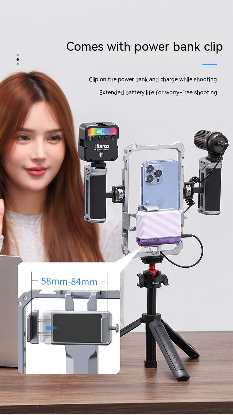 Universal Mobile Phone Rabbit Cage in colour 3127, made of aluminium alloy and silicone, for livestock photography.