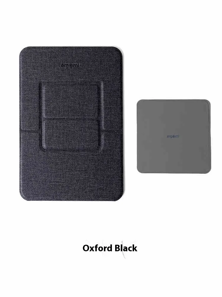 Multi angle lightweight folding magnetic flat bracket for 9.7-13 inch tablet in black with suction cup fixing