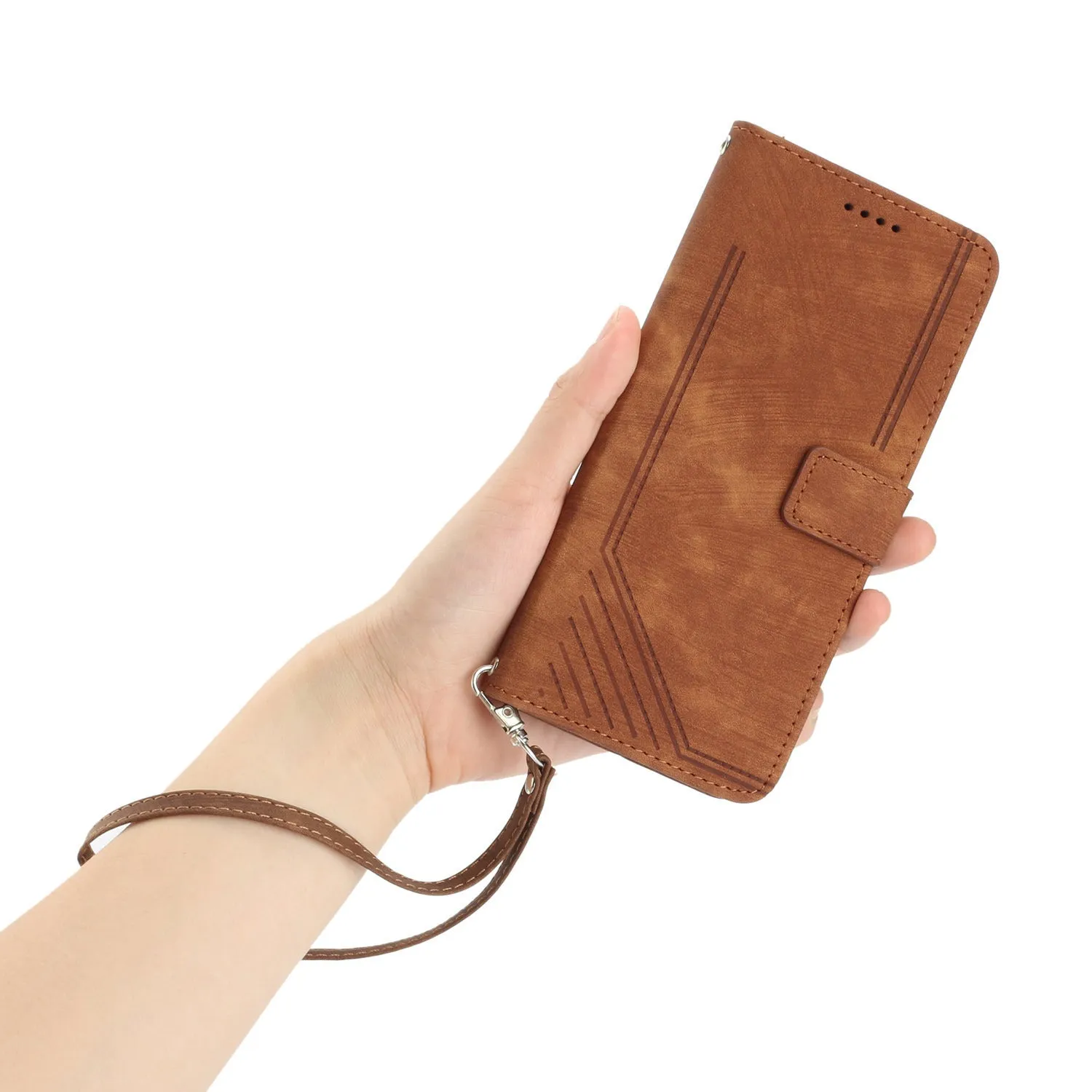 Frosted TPU PU card wallet phone case with crossbody rope and bracket for iPhone 16