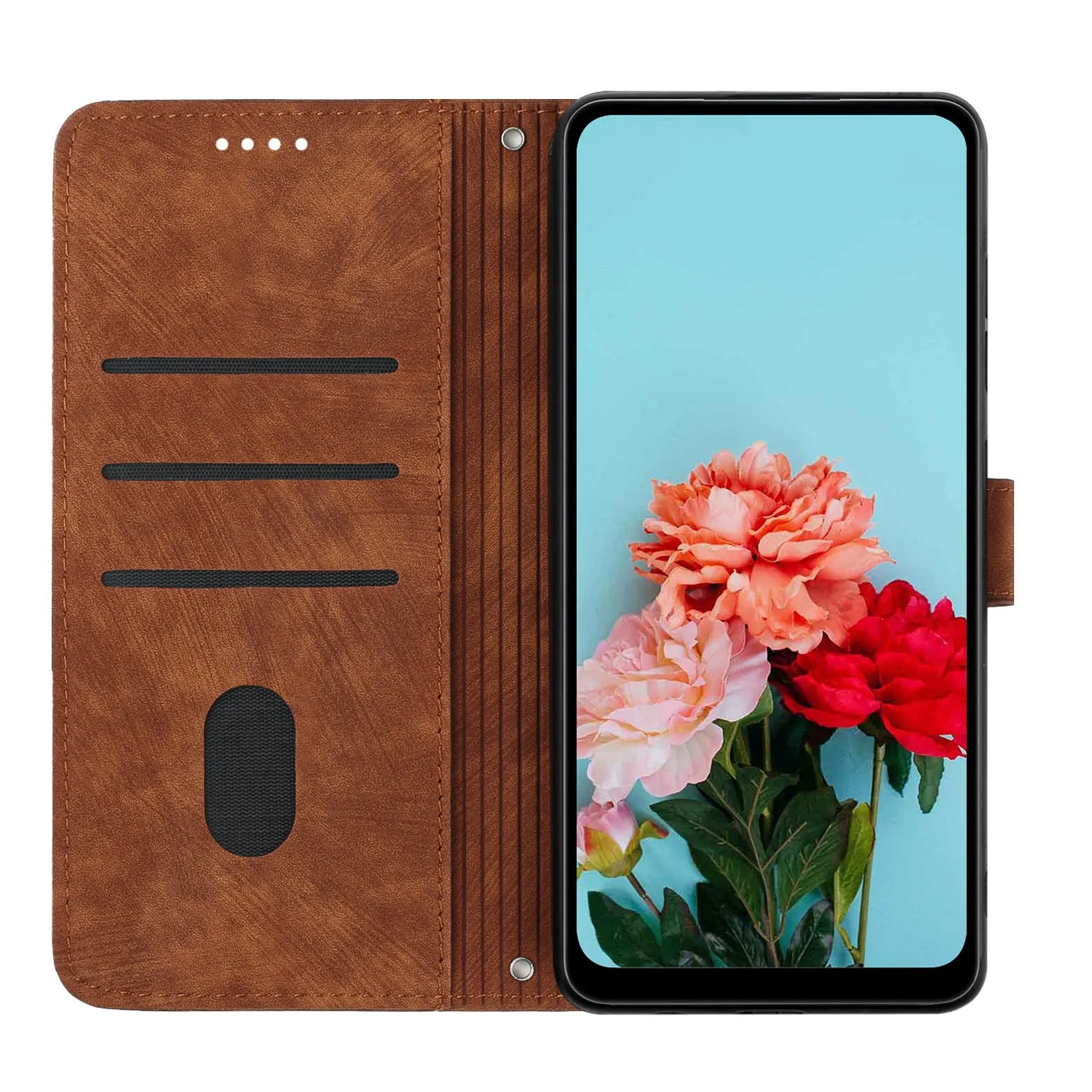 Frosted TPU PU card wallet phone case with crossbody rope and bracket for iPhone 16