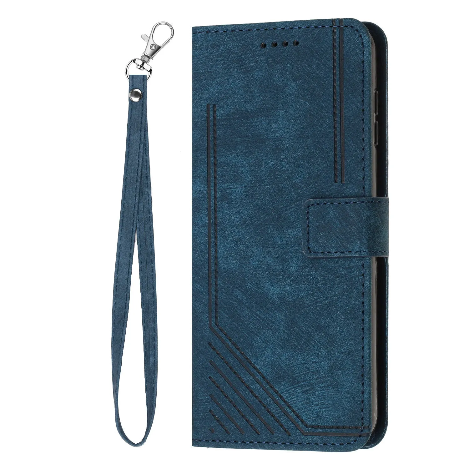 Frosted TPU PU card wallet phone case with crossbody rope and bracket for iPhone 16
