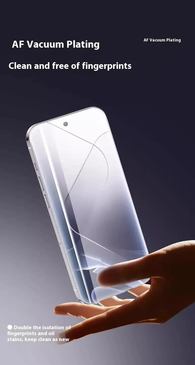 Tempered glass screen protector with anti-peep privacy for iPhone 13/14/15/16 series, Ultra HD clear