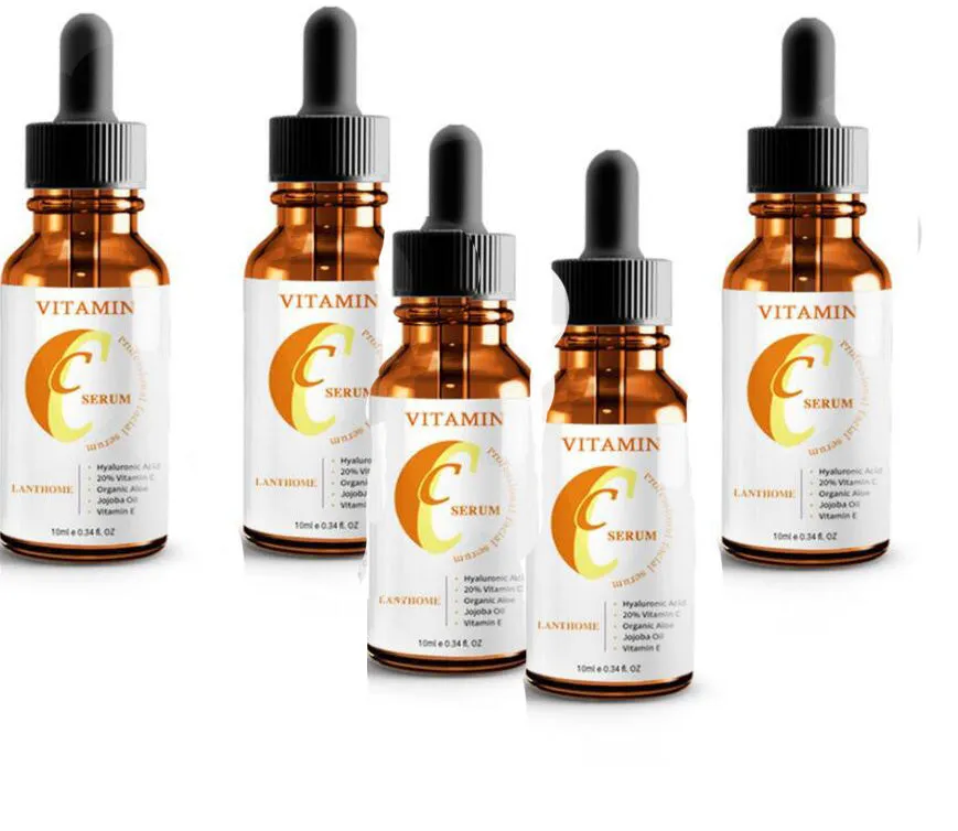 10ml bottle of Vitamin C hyaluronic acid facial serum for anti-aging and moisturising